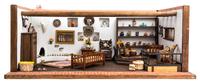 A Southwestern Style Room Box Height 9 1/2 x width 24 3/8 x depth 16 1/2 inches. — Various Makers