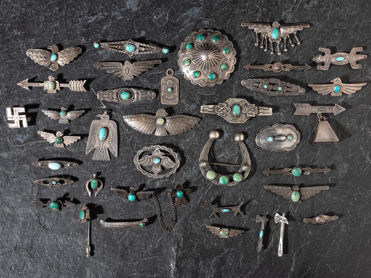 Navajo Fred Harvey Era Curio Pins and Pendants