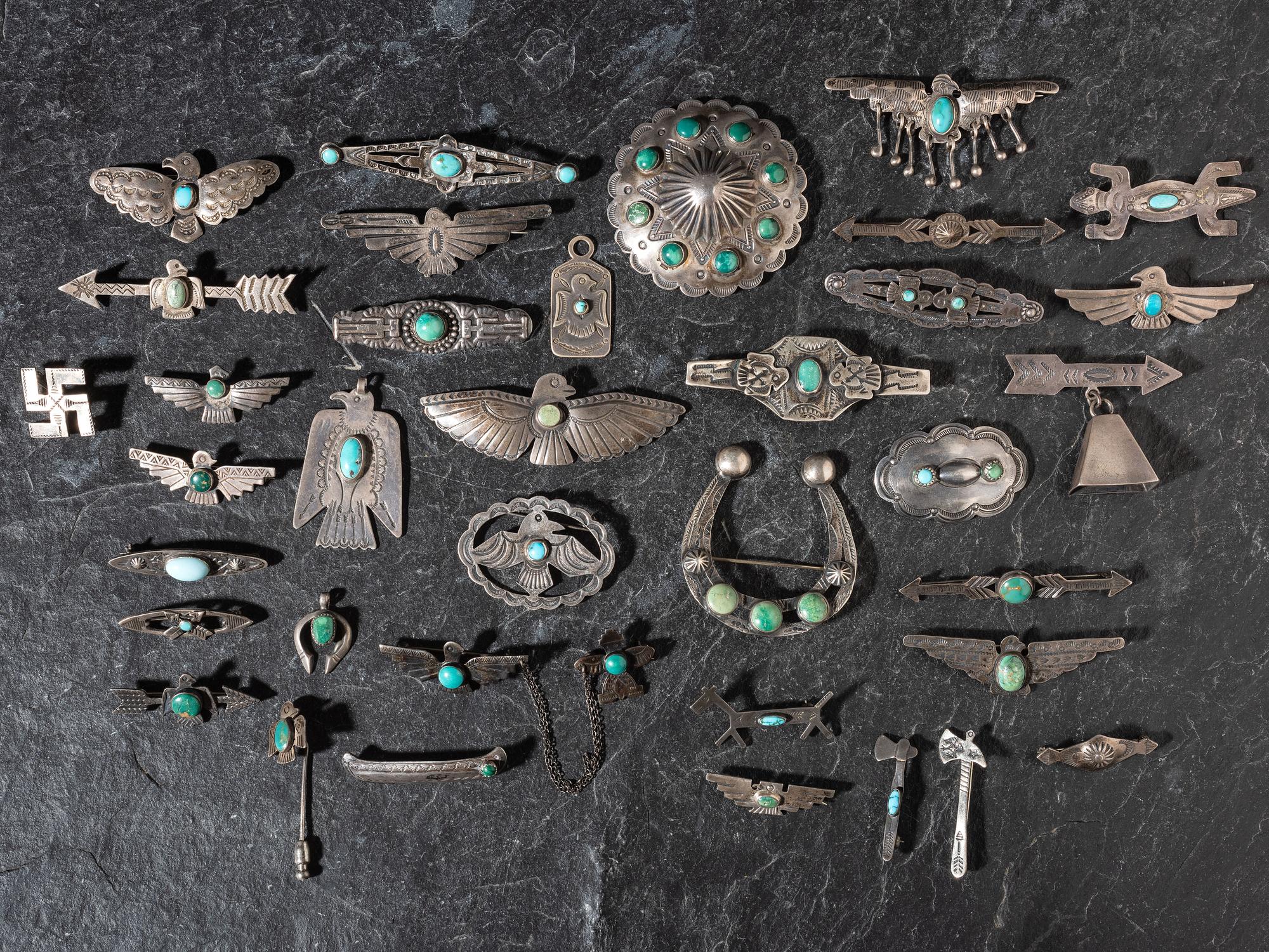 Navajo Fred Harvey Era Curio Pins and Pendants