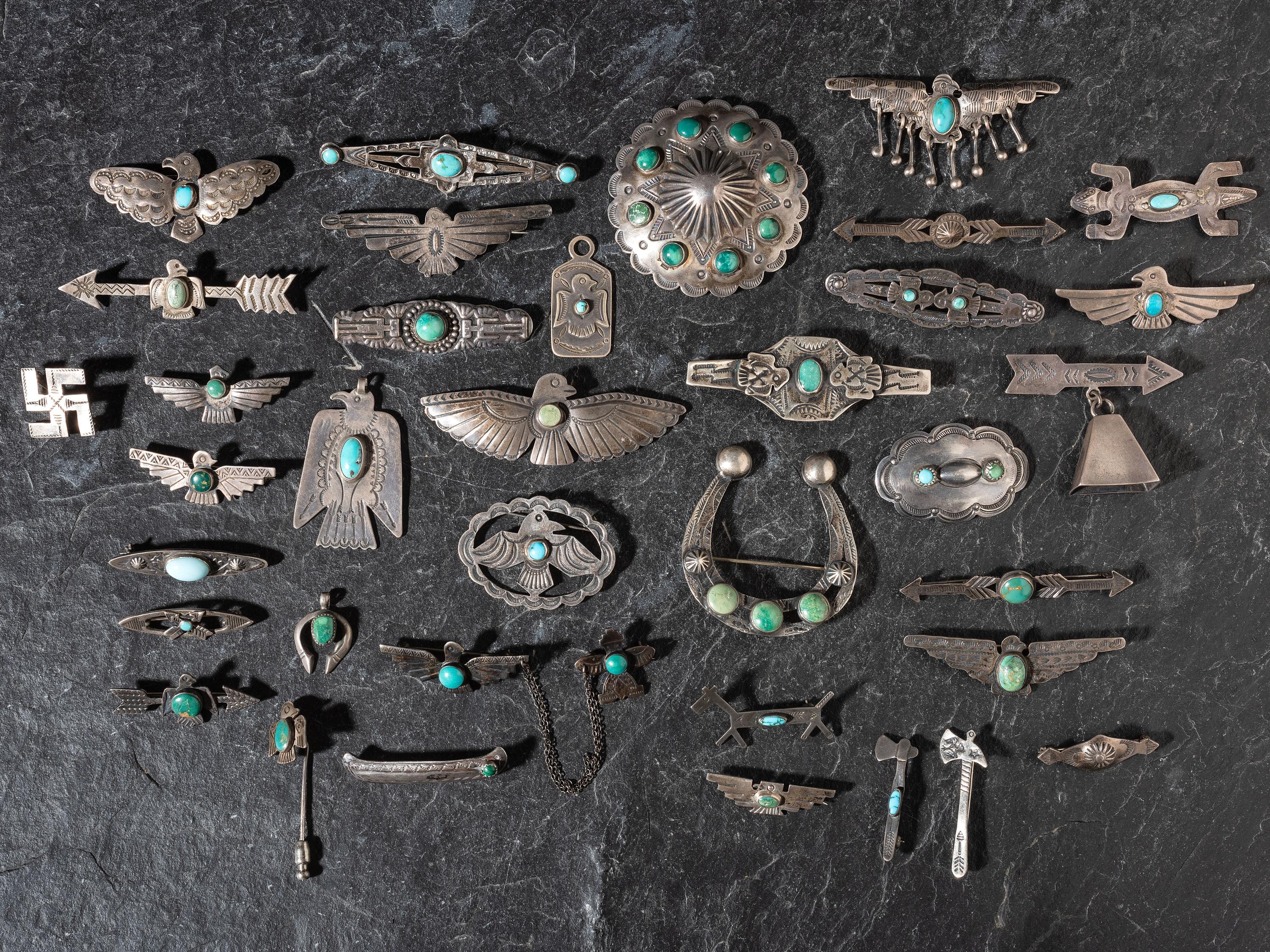 Navajo Fred Harvey Era Curio Pins and Pendants