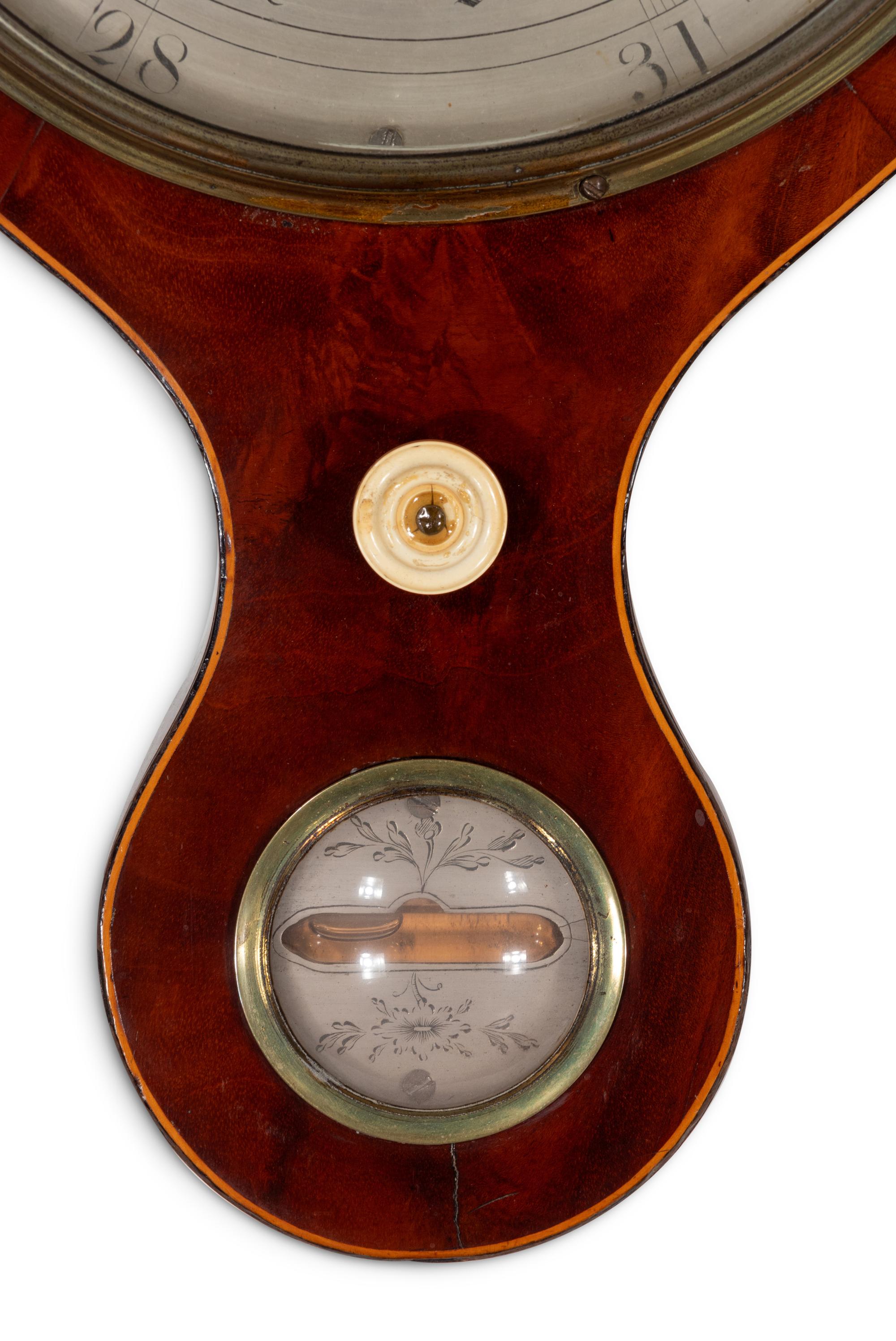 A George III Mahogany Wheel Barometer