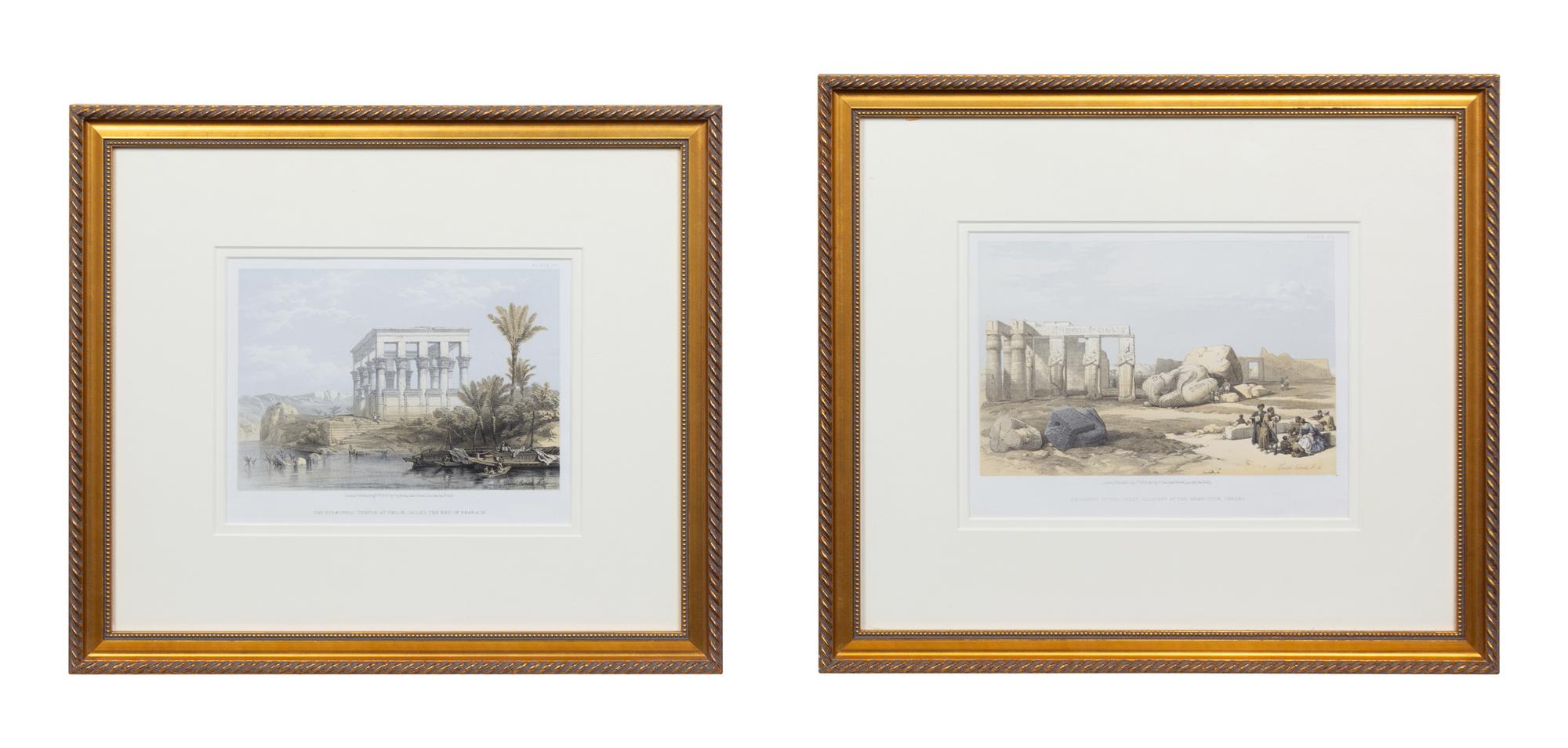ROBERTS, David (1796-1864). A group of 15 small-format lithograph prints from "The Holy Land", including: