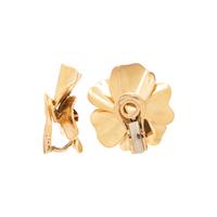 RÉGNER, FRANCE, RETRO, YELLOW GOLD, RUBY AND DIAMOND EARCLIPS