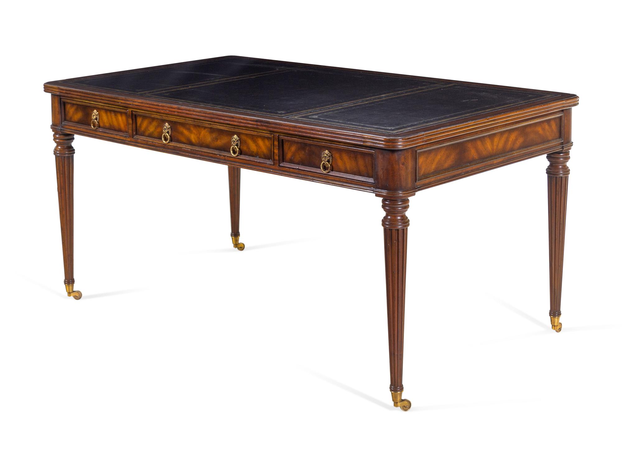 A Regency Style Mahogany Desk
