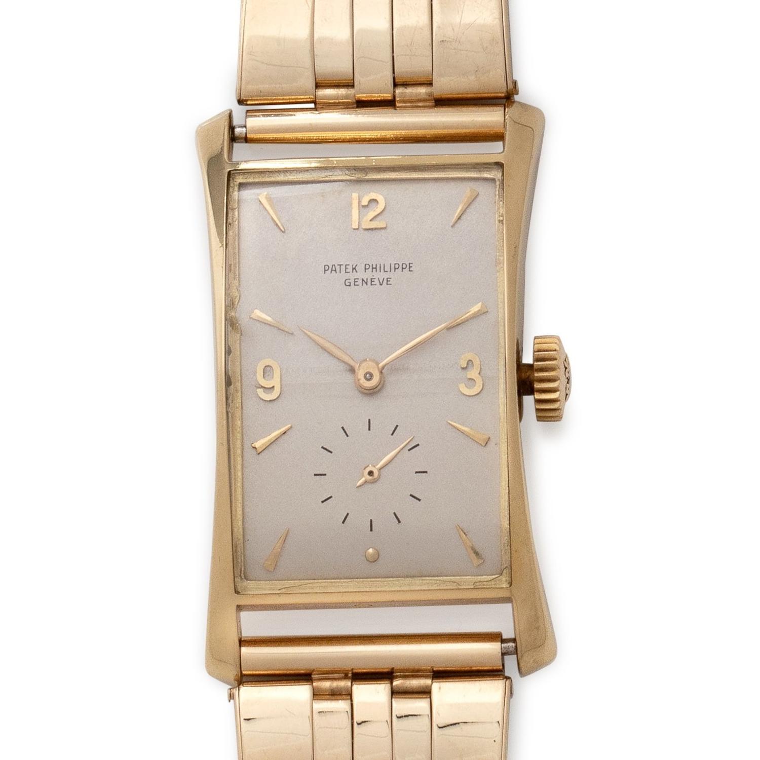 PATEK PHILIPPE, 18K YELLOW GOLD REF. 1593 WRISTWATCH