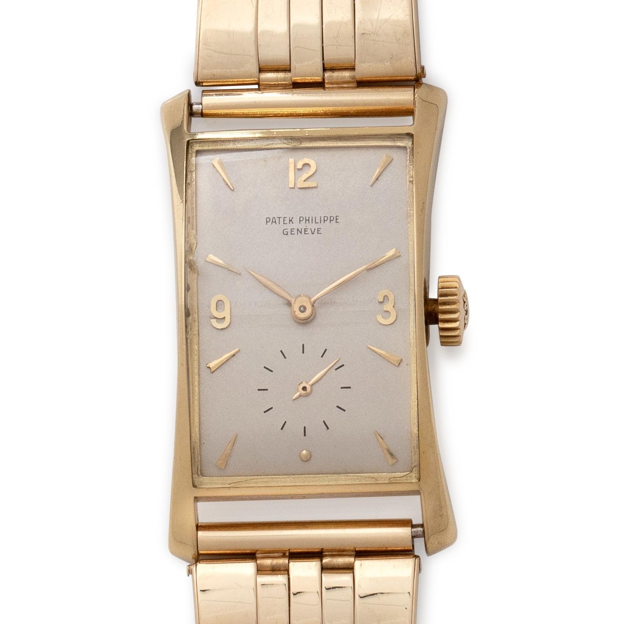 PATEK PHILIPPE, 18K YELLOW GOLD REF. 1593 WRISTWATCH