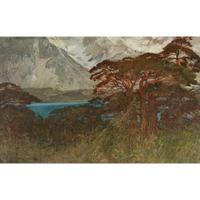GIULIO ARISTIDE SARTORIO (ITALIAN 1860-1932) "STRETTO DI MAGELLANO, UN FIORD" (MAGELLAN STRAIT)