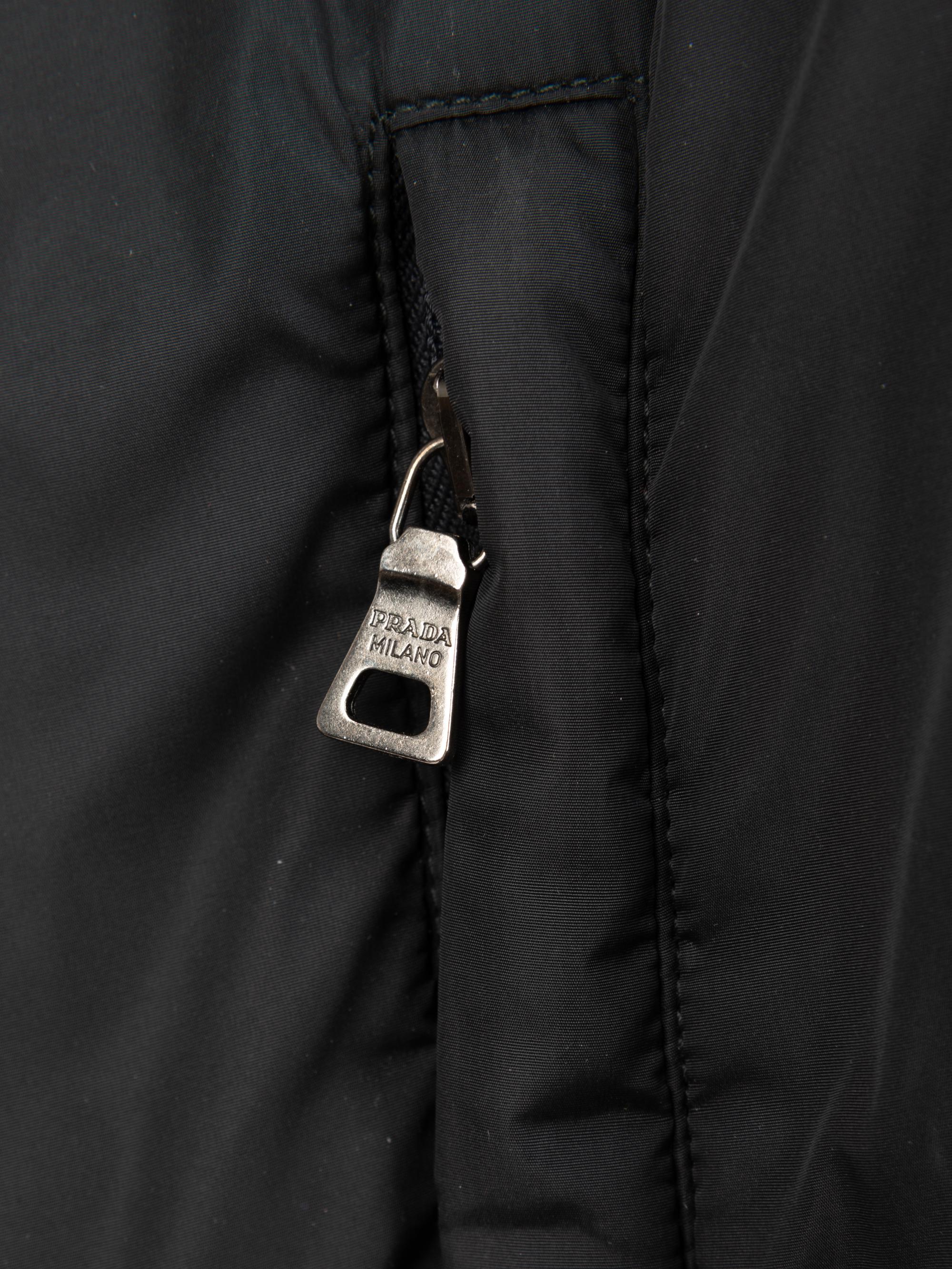 Prada Hooded Zip-front Poncho, 1990-2000s