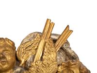 An Italian Carved Giltwood and Silvered Wall Mount