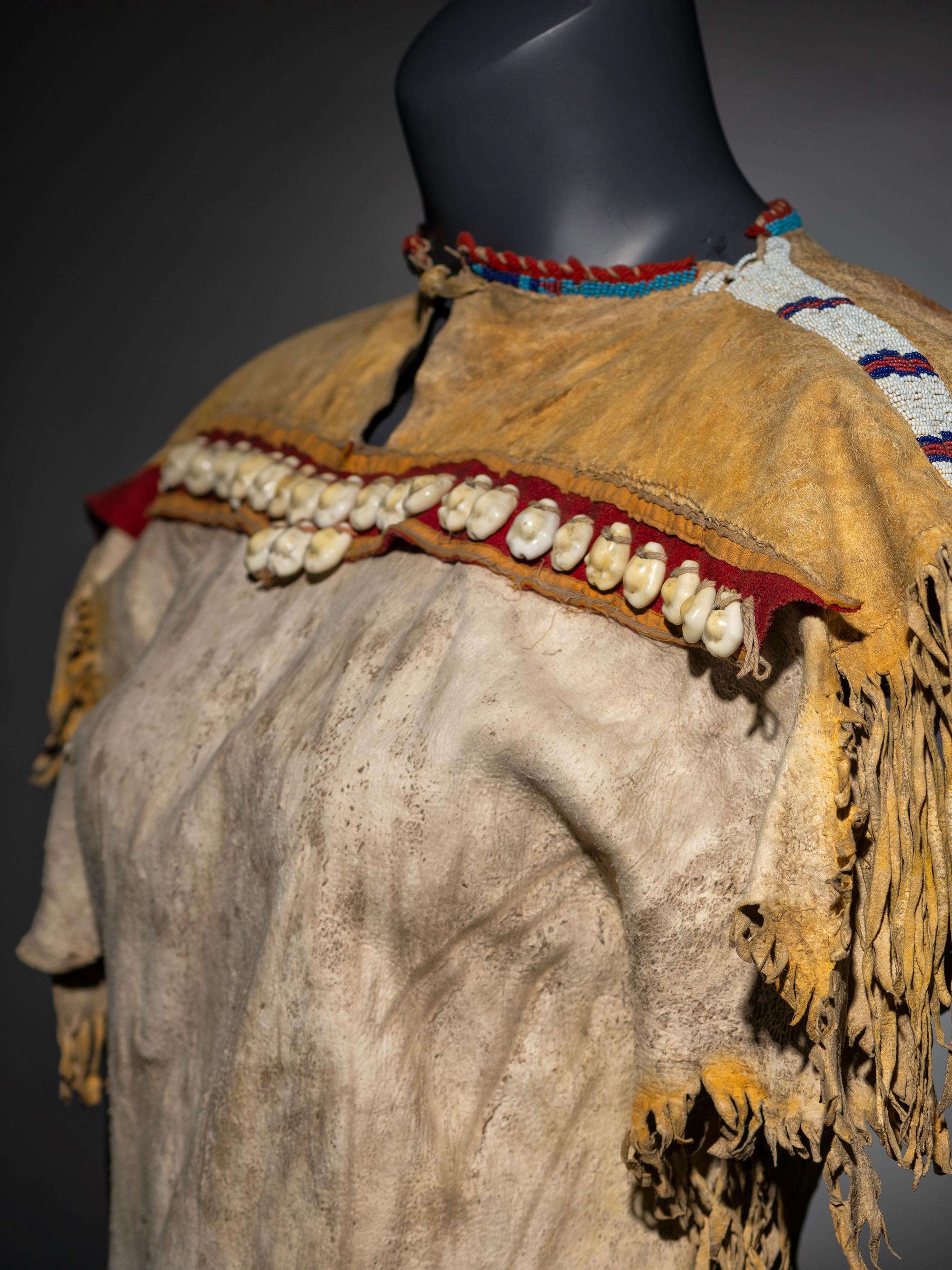 Kiowa Beaded Hide Dress