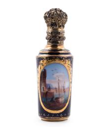 Four Sèvres Style Painted and Parcel Gilt Porcelain Articles