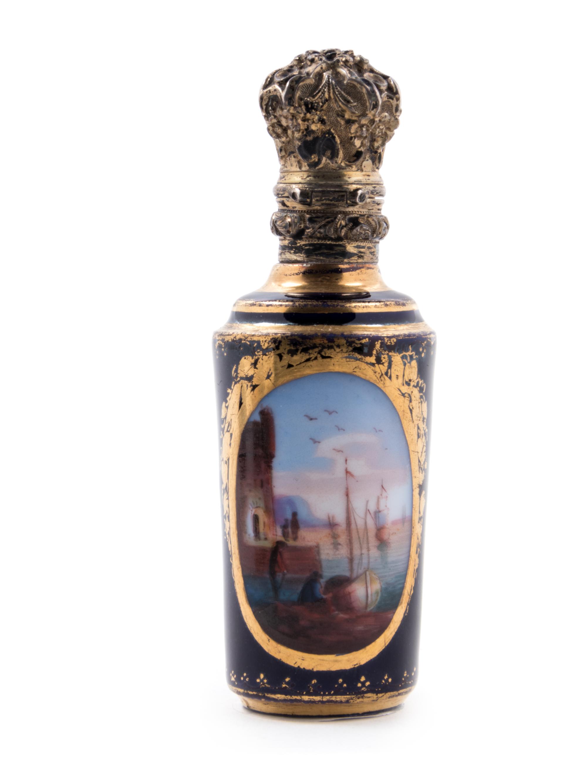 Four Sèvres Style Painted and Parcel Gilt Porcelain Articles