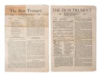 [CIVIL WAR]. Two issues of The Zion Trumpet , published by the Rev. Eli George Biddle (1846-1940), veteran of the 54th Massachusetts Infantry regiment.