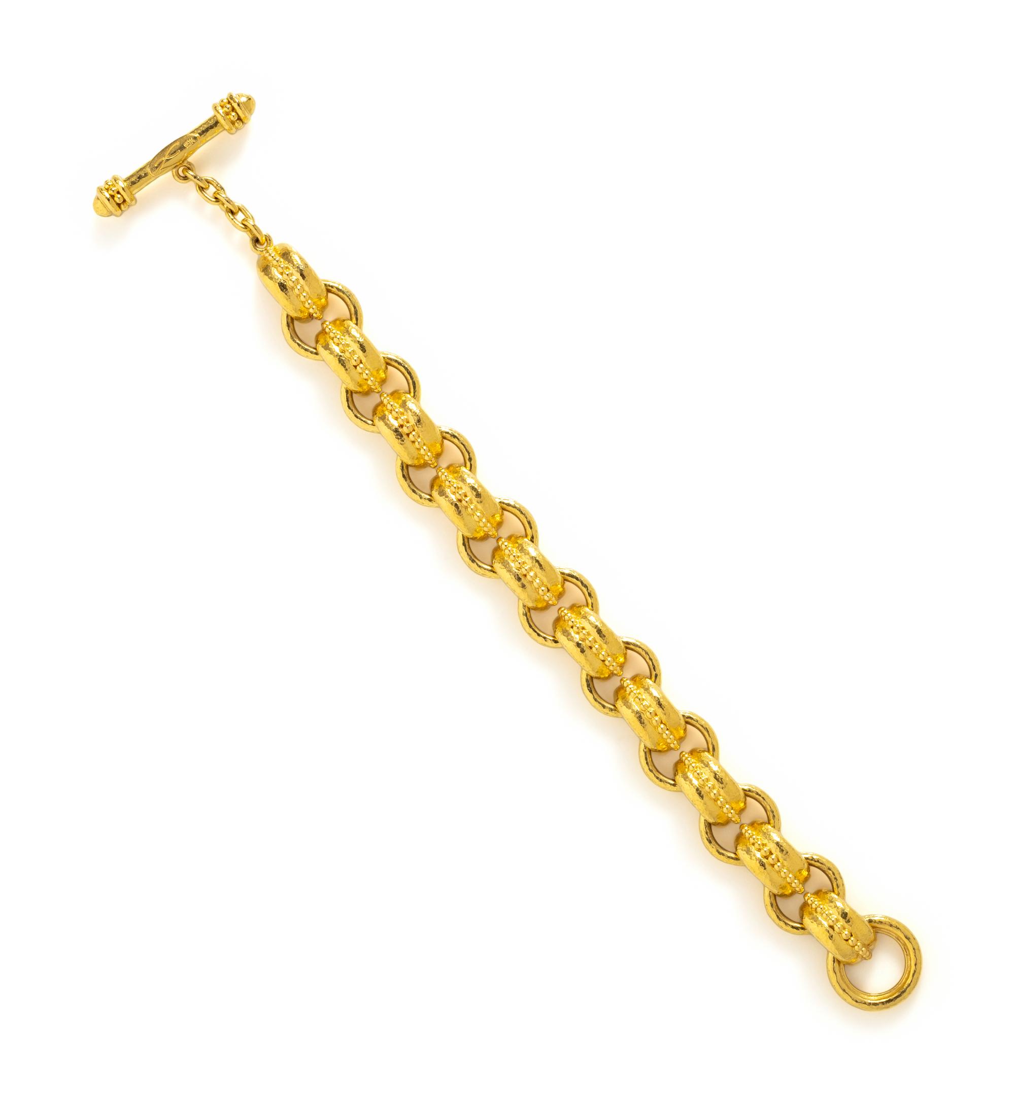 ELIZABETH LOCKE, YELLOW GOLD BRACELET