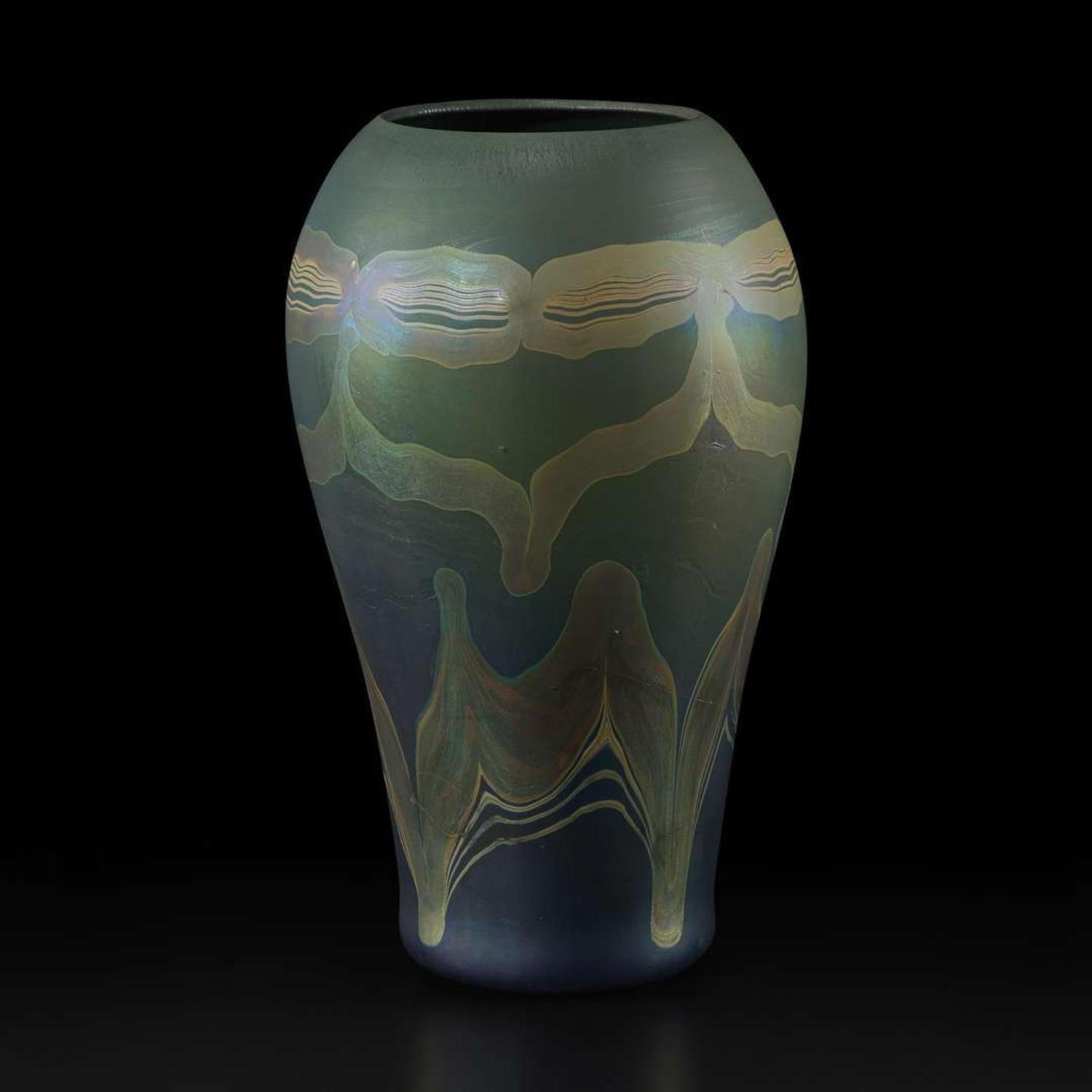 Tiffany Studios A Large Decorated Favrile Vase, New York, 1895