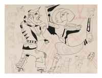 Before Every Body Split (Study for Hello Gypsie Toe Good Bye Sly ), c. 1977