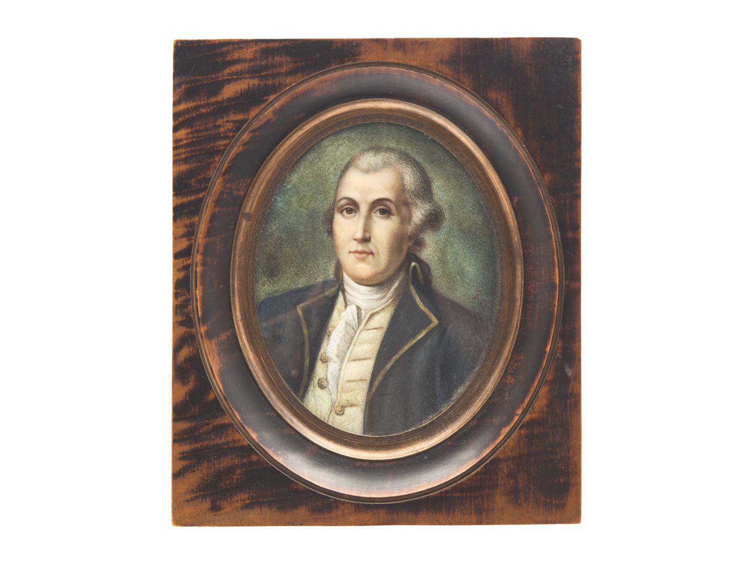 After James Peale, Sr. (1749-1831), Portrait Miniature of the Honorable James Bridge, dated "1792"