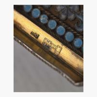 A Russian Silver-Gilt Plique-à-Jour and Cloisonné Imperial Presentation Tankard Pavel Ovchinnikov, Moscow, 1892