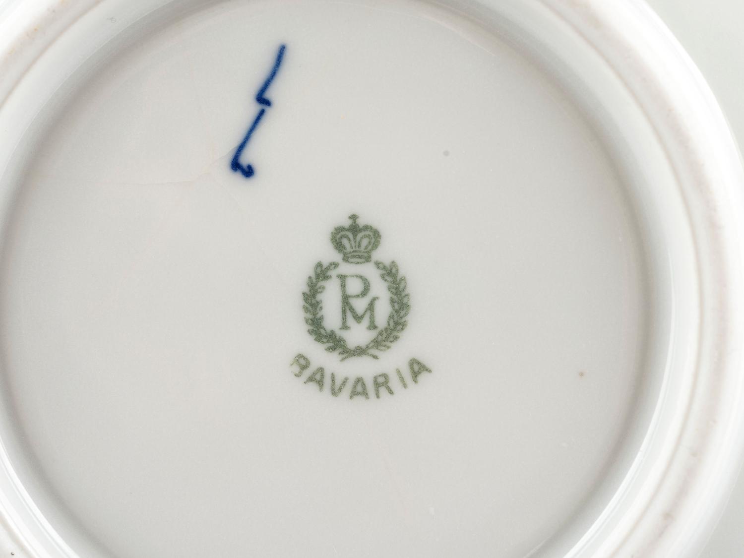 A Group of Royal Copenhagen and Porzellanfabrik Moschendorf Porcelain Tablewares