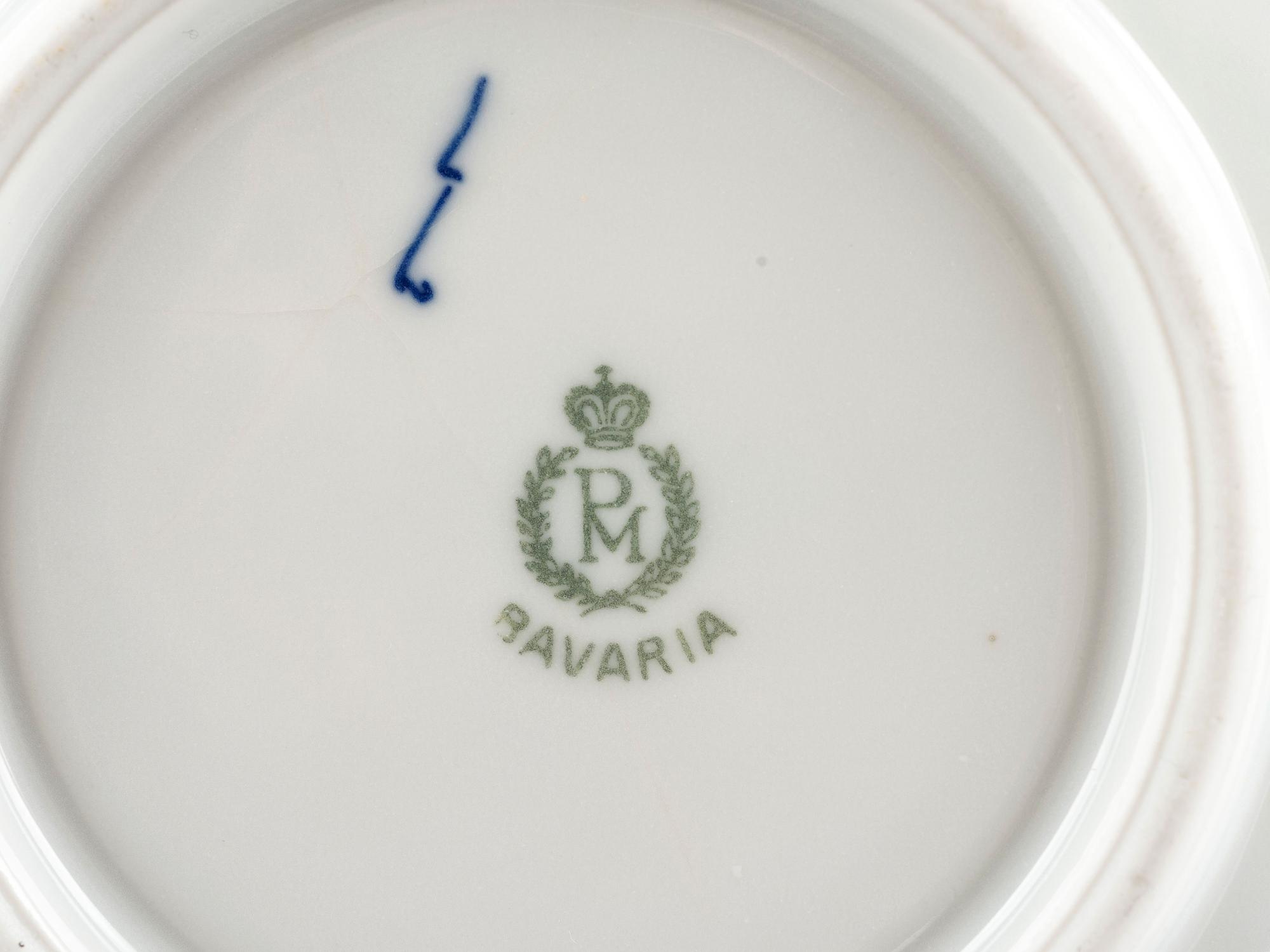 A Group of Royal Copenhagen and Porzellanfabrik Moschendorf Porcelain Tablewares