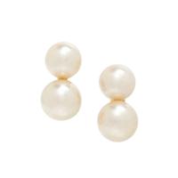 CARTIER, CULTURED PEARL AND YELLOW GOLD EARRINGS