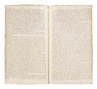 LINCOLN, Abraham (1809-1865). Speech of Mr. Lincoln, at a Political Discussion, in the Hall of the House of Representatives, December [1839, at Springfield, Illinois] . Springfield, Illinois, 1839.