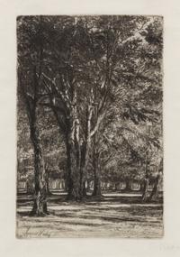 Seymour Haden, (British, 1818-1910), Kensington Gardens II, 1860 and A Water Meadow, 1859 (a pair of works)