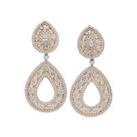 CONVERTIBLE DIAMOND AND CULTURED PEARL EARCLIPS
