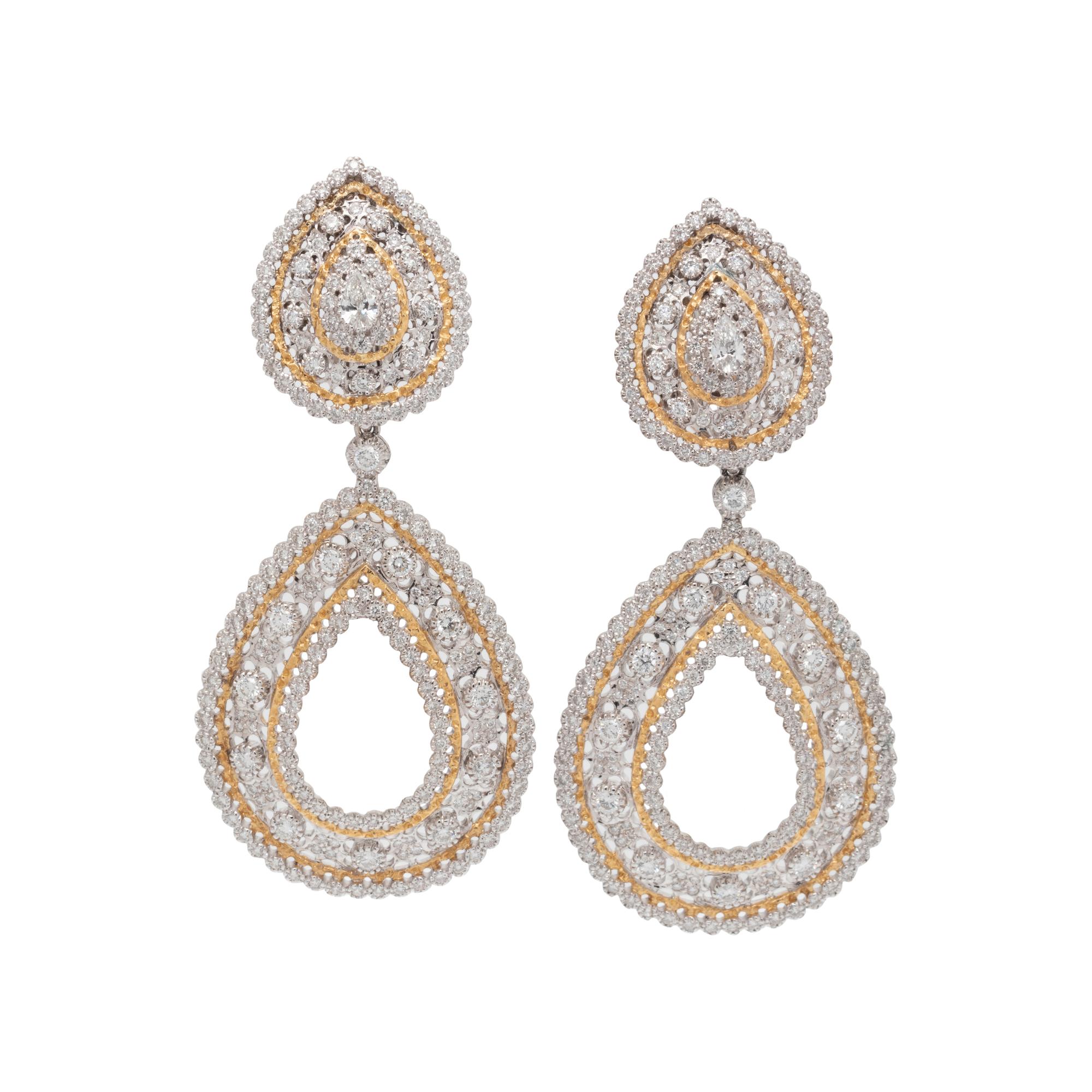CONVERTIBLE DIAMOND AND CULTURED PEARL EARCLIPS