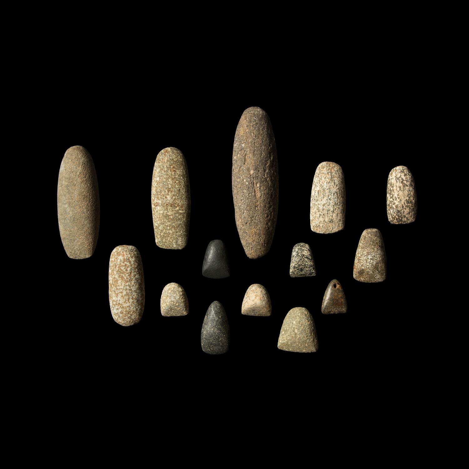 Fourteen Neolithic Stone Tools