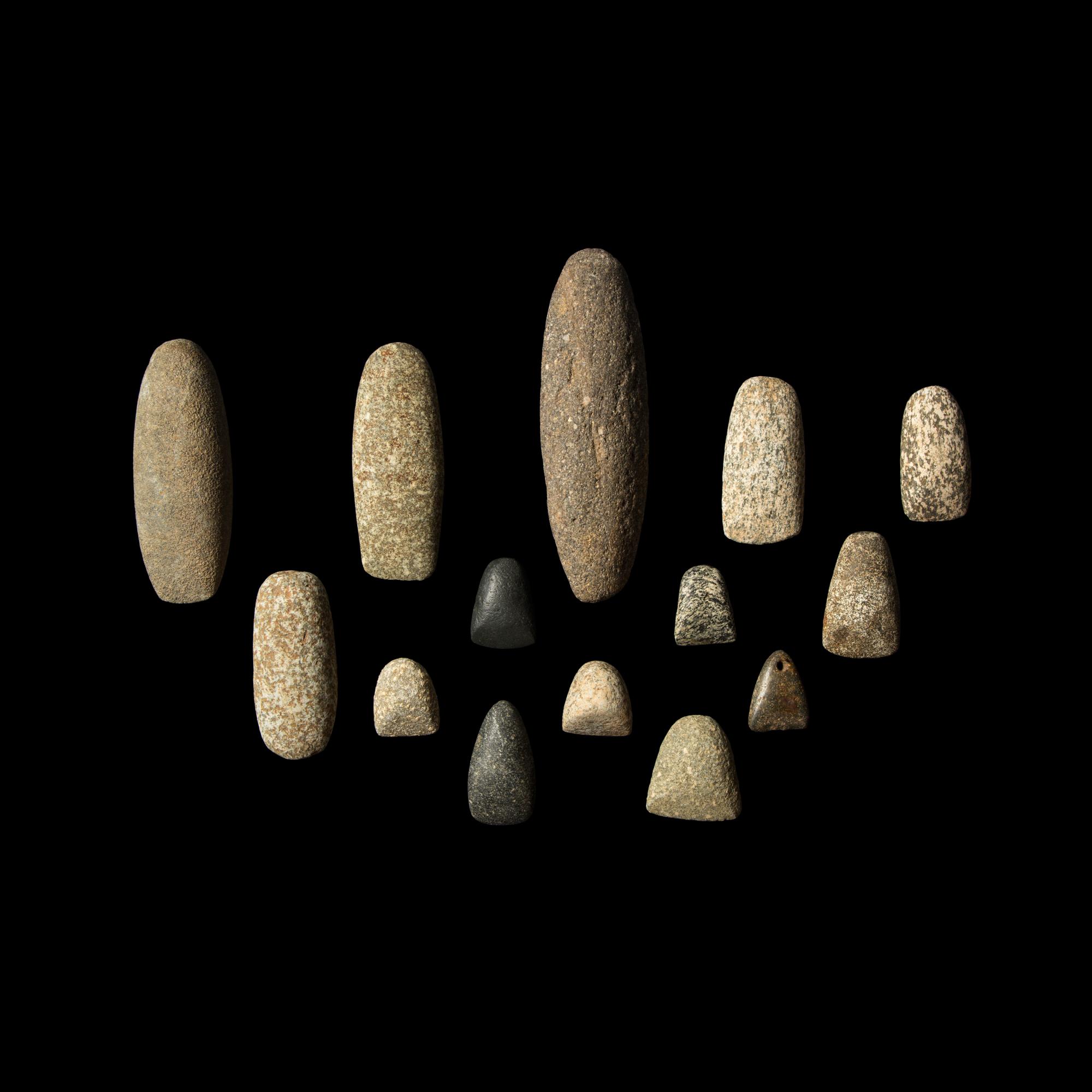 Fourteen Neolithic Stone Tools