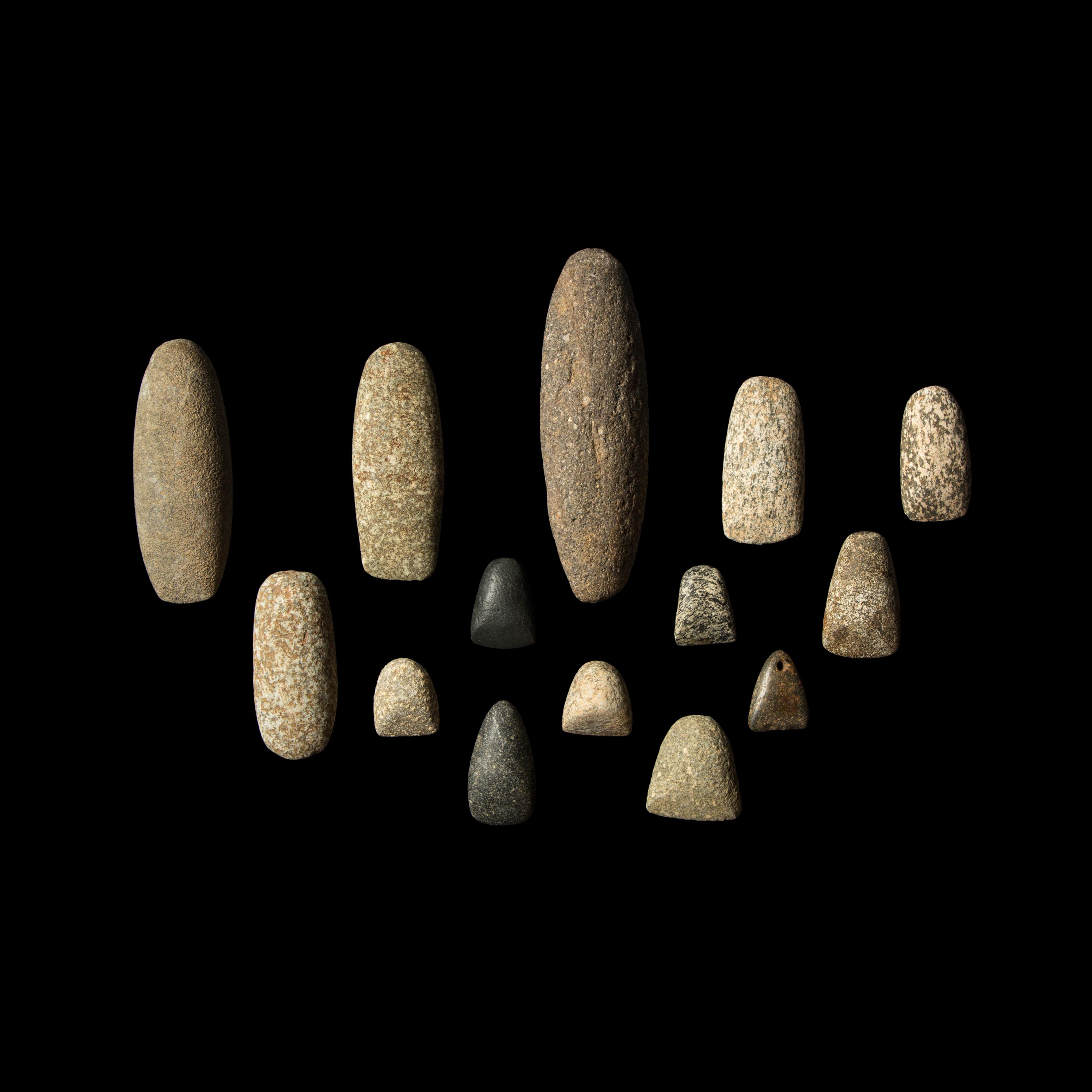 Fourteen Neolithic Stone Tools