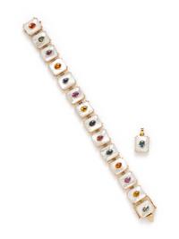 COLLECTION OF MOTHER-OF-PEARL AND GEMSTONE JEWELRY