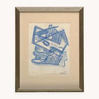 Jacques Lipchitz (American, 1891-1973) Composition Cubiste à la Guitare
