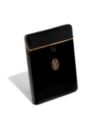 SCHANFEIN & TAMIS, ART DECO, YELLOW GOLD AND BLACK ENAMEL CIGARETTE CASE