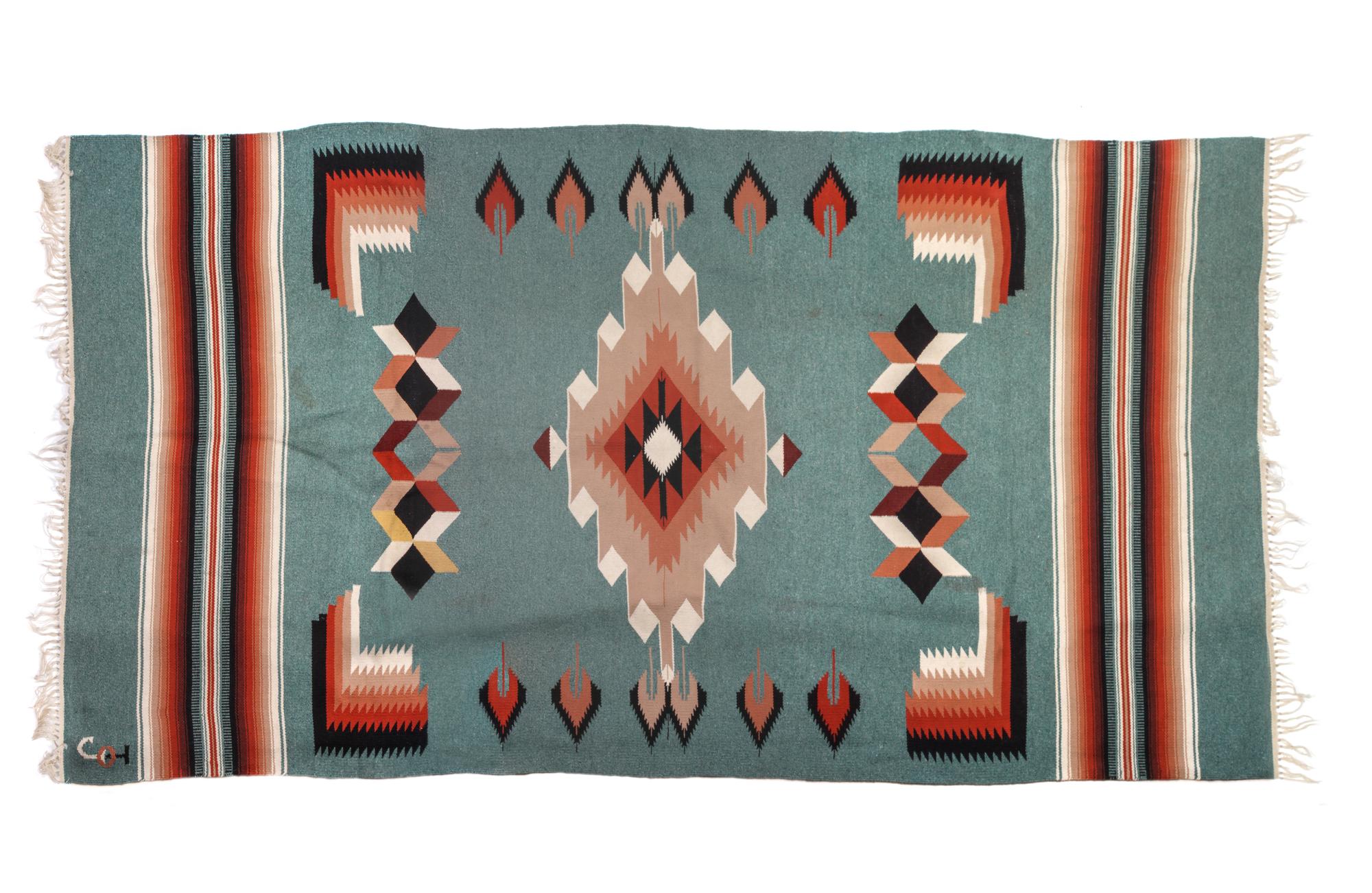 Two Southwestern Rugs 29 x 47 inches — Mid/Late 20th Century