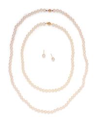 COLLECTION OF CULTURED PEARL JEWELRY