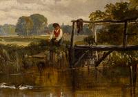Rural Scenes (a pair of paintings)