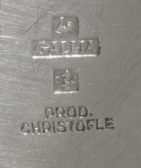 A Christofle Gallia Mars Silver-Plate Spherical Flower Vase