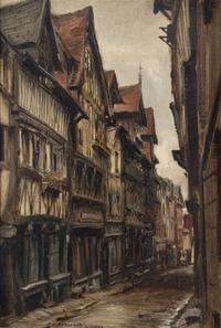 Street Scene in Lisieux, Normandy