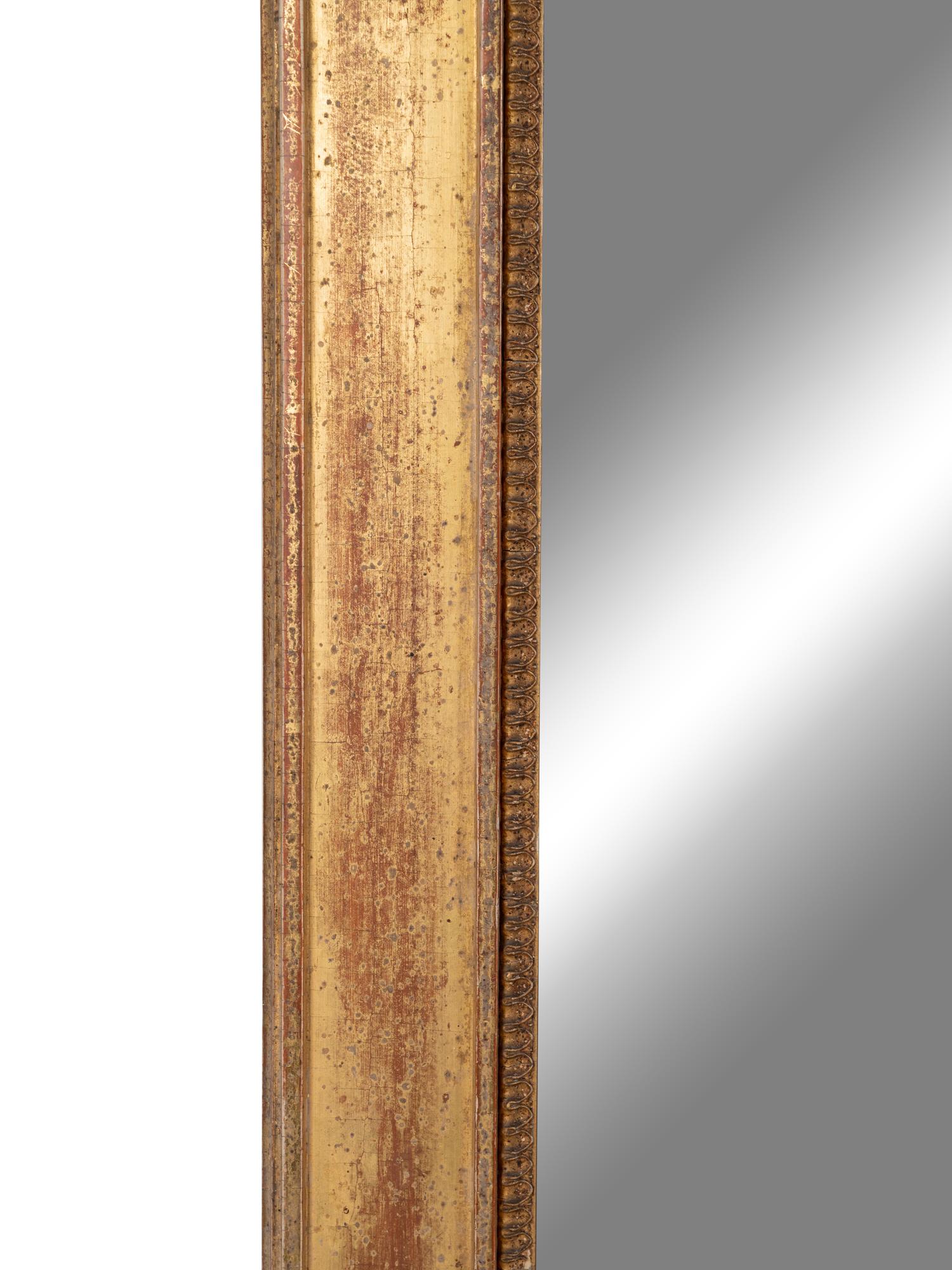 A Louis XVI Giltwood Pier Mirror