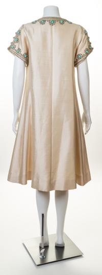 A Razook's 1970s Cream Silk Caftan, No size.