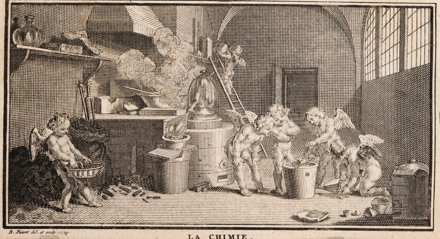 A group of three plates from Oeuvres Diverses de M. de Fontenelle de l'academie