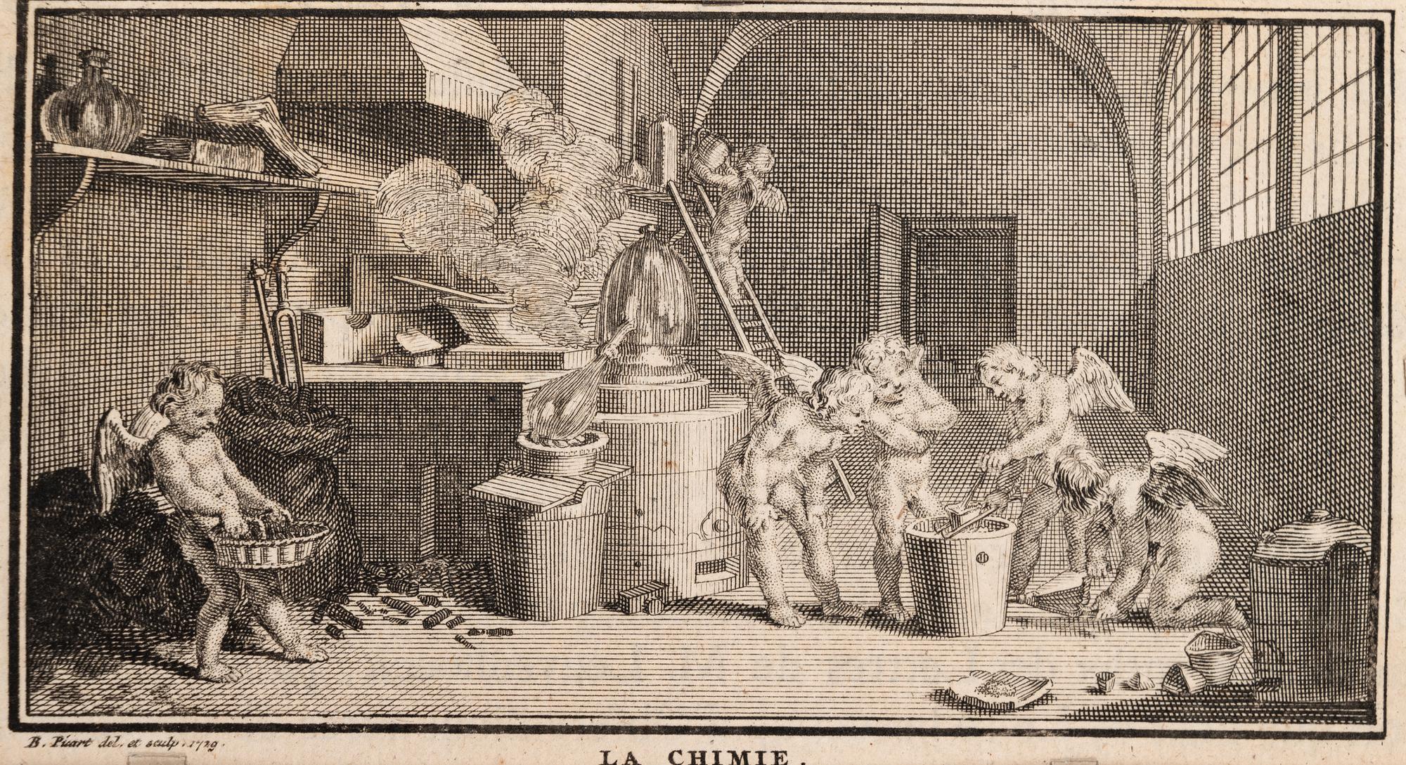 A group of three plates from Oeuvres Diverses de M. de Fontenelle de l'academie