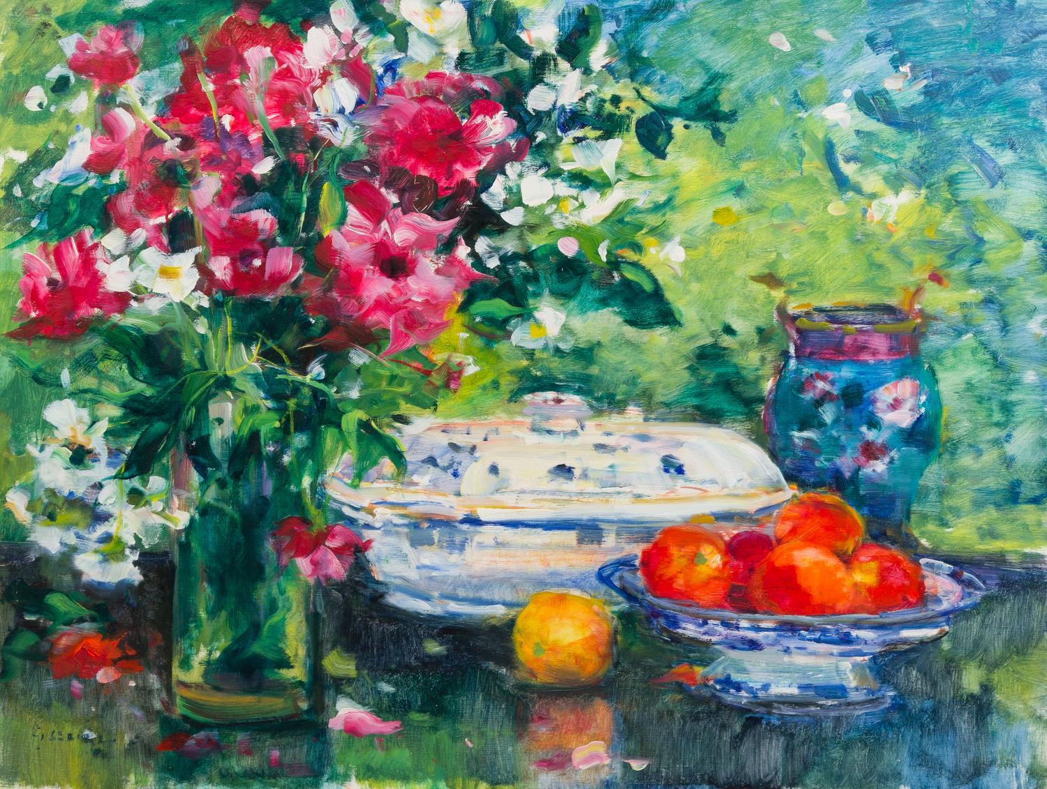 Gaston Sebire, (French, 1920–2001), Still Life With Fruit