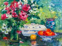 Gaston Sebire, (French, 1920–2001), Still Life With Fruit