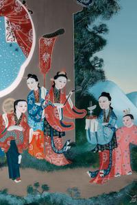Seven Chinese Reverse Glass Paintings