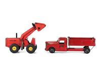 Four Pressed Steel Toy Construction Vehicles