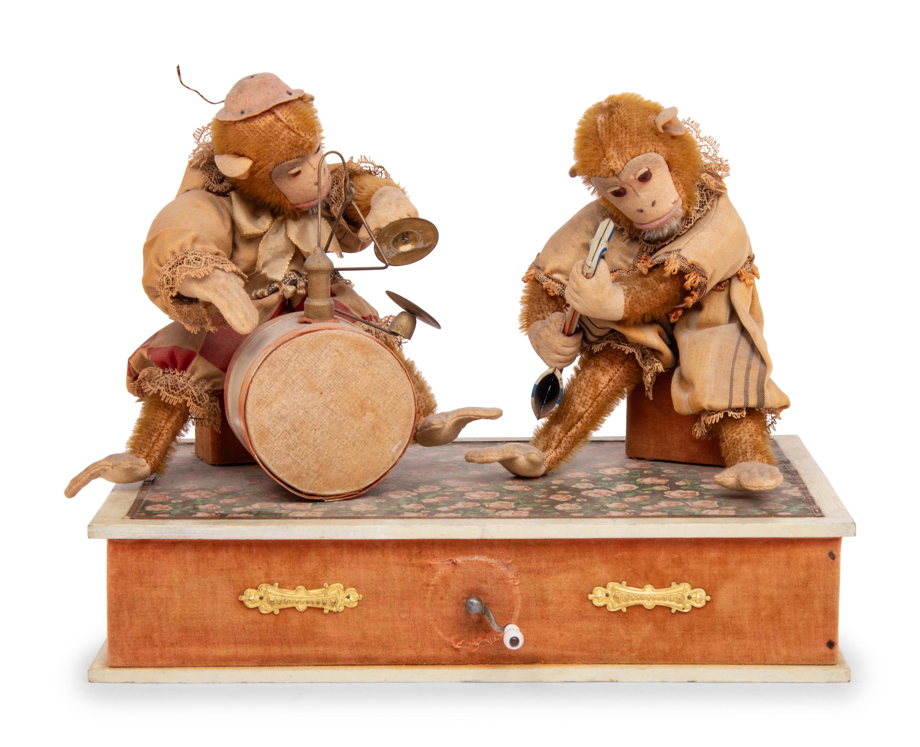 A Manivelle Musical Automaton of a Monkey Band