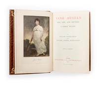 (FINE BINDING, COSWAY). Jane Austen: Her Life and Letters. London, 1913. Bound by Bayntun-Rivere with inset painted miniature portrait